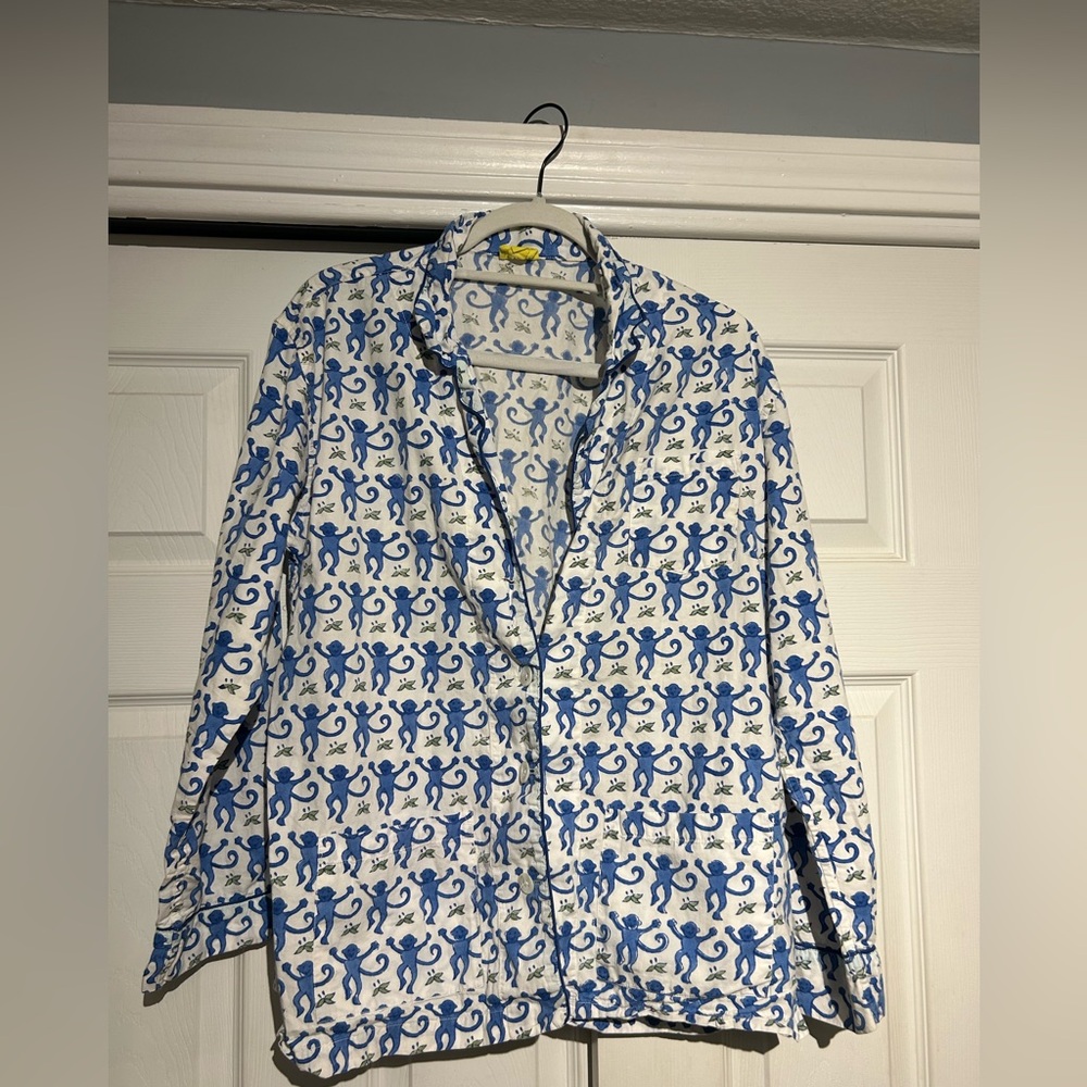 Roberta Roller Rabbit Pajama top size medium 100% cotton